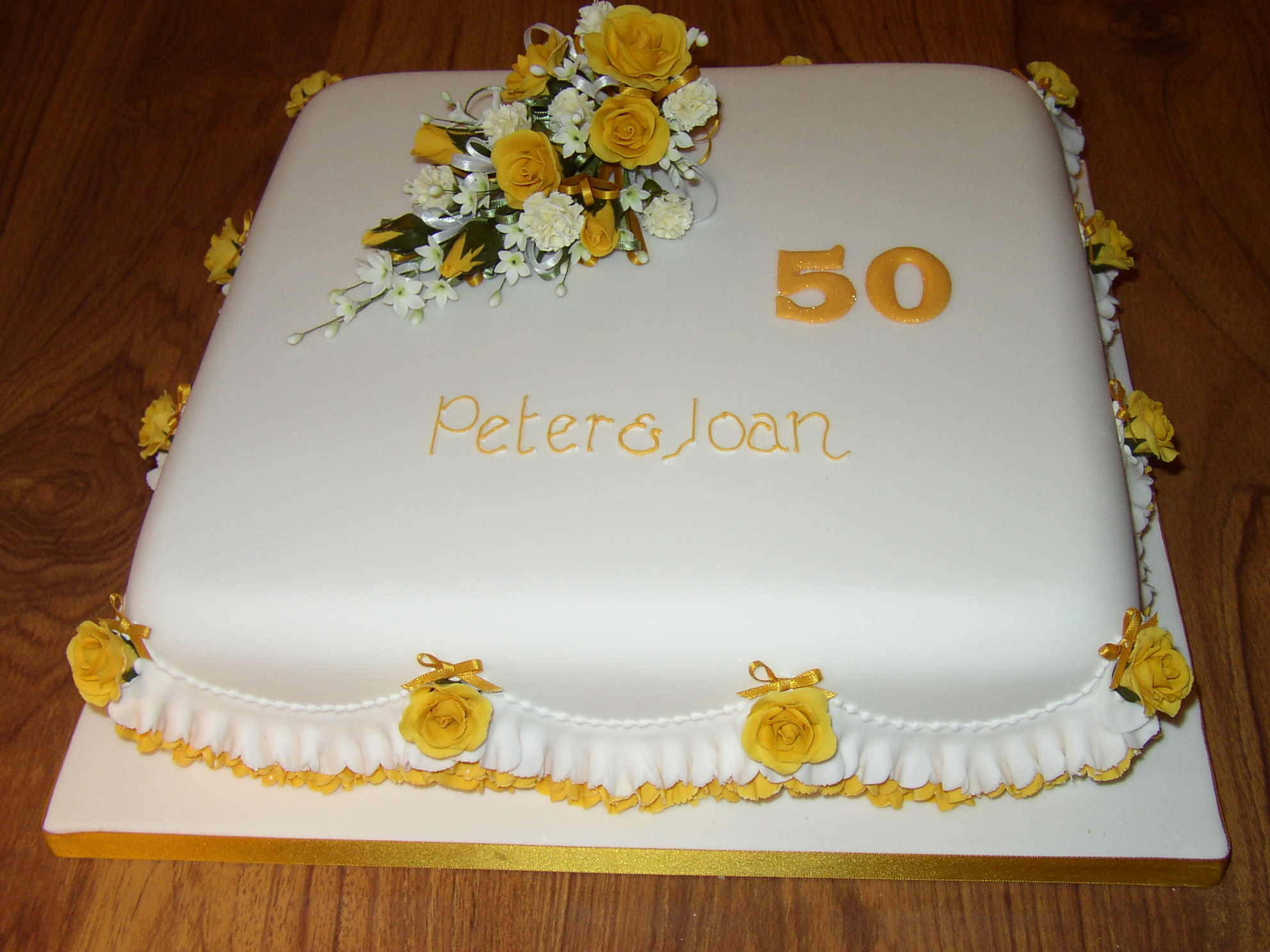 Life and Other Shenanigans: 50th Anniversary Cake with the Wilton Book Cake  Pan