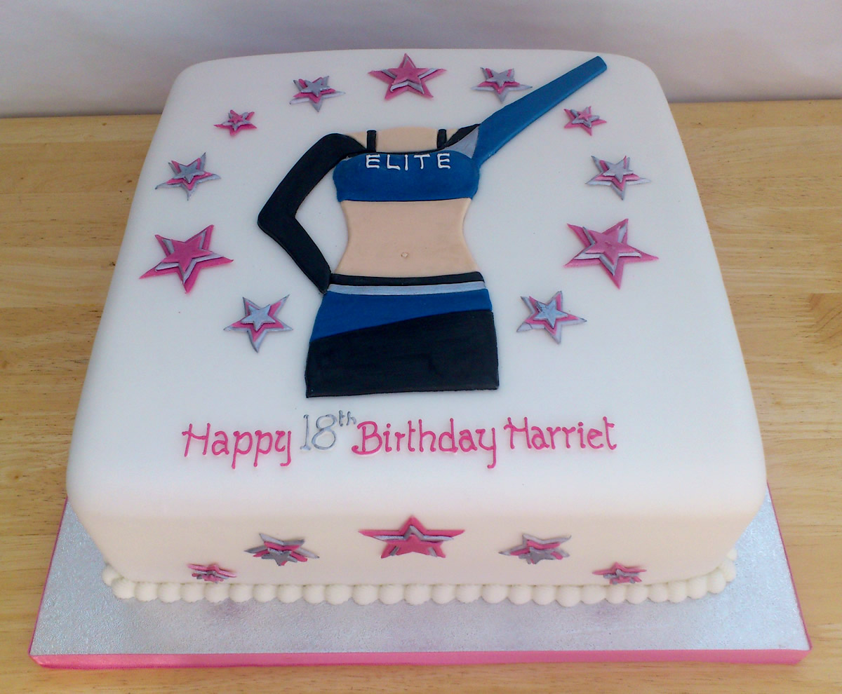Bournemouth Elite Cheerleader Birthday Cake