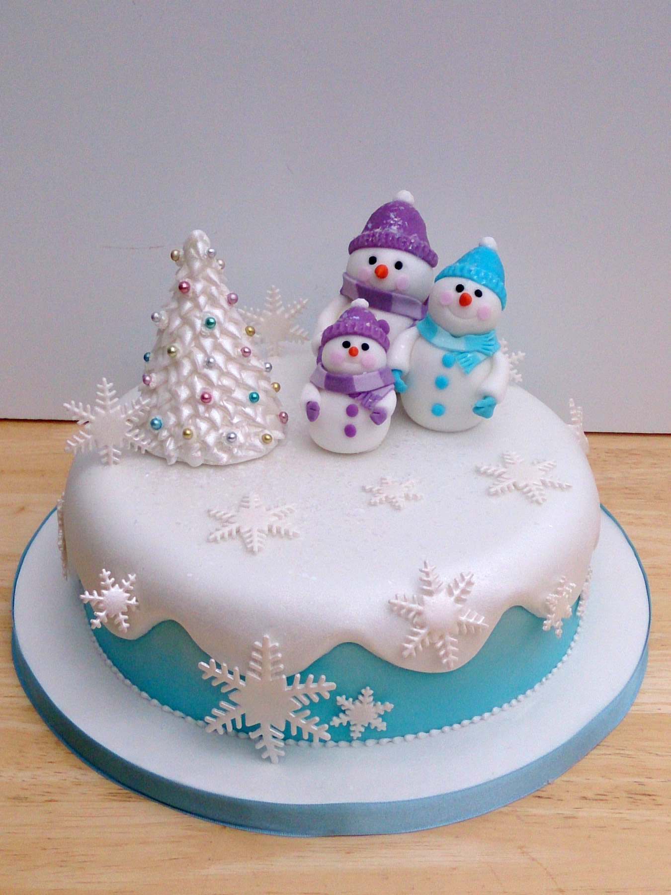 Snowman Christmas Edible Icing Cake Topper - Xmas Cake