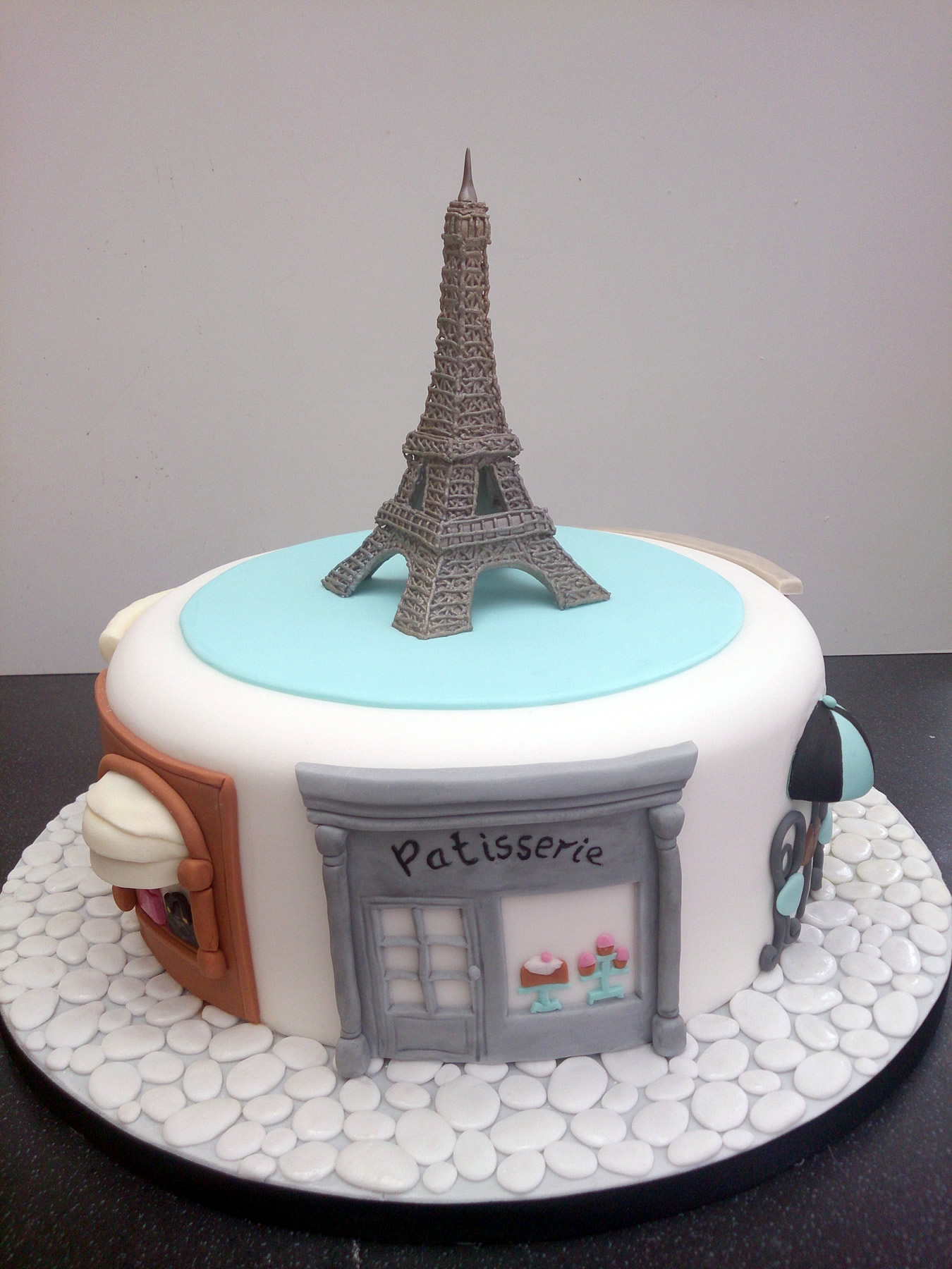 Elegant Cakery. Eiffel Tower Cake - Blue