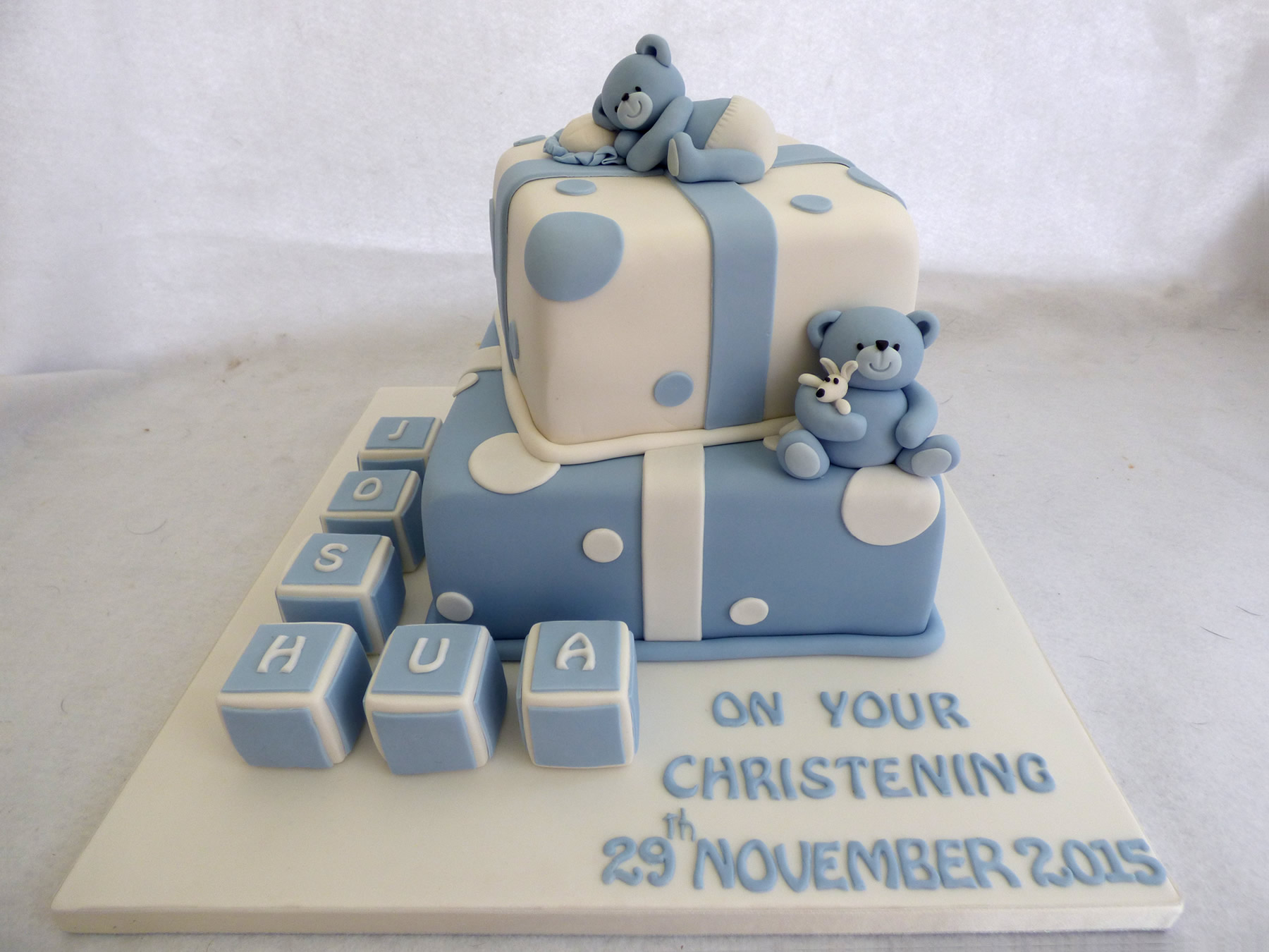Girls christening cake - Decorated Cake by Gaynor's Cake - CakesDecor