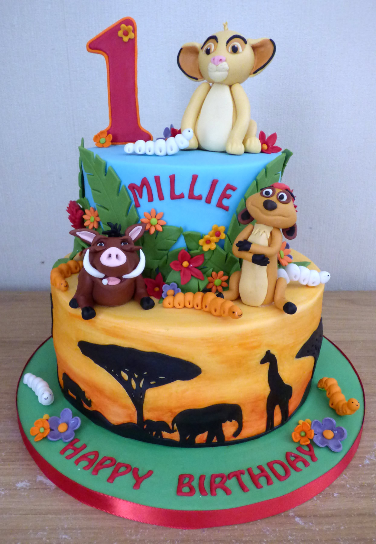 Lion King Birthday Cake Topper Decoration Personalised Edible Icing Round  Circle | eBay