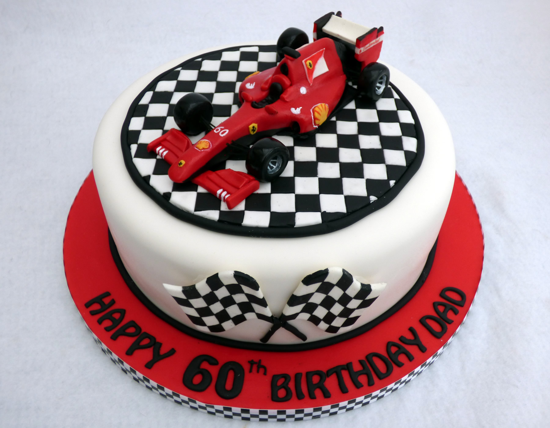 Caroline Makes....: Ferrari Formula 1 Race Car Birthday Cake