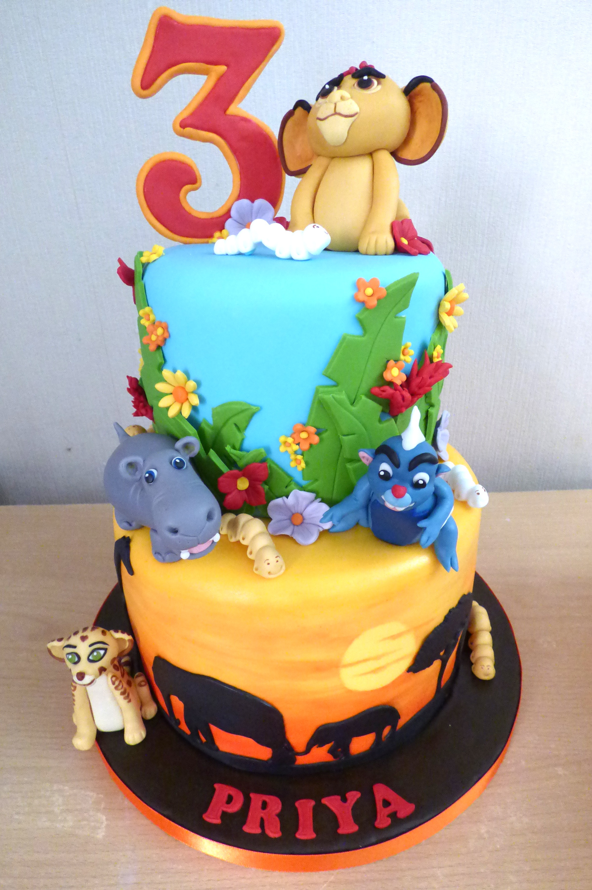 The Lion King themed Cake Tutorial - Ombre Buttercream Technique - YouTube