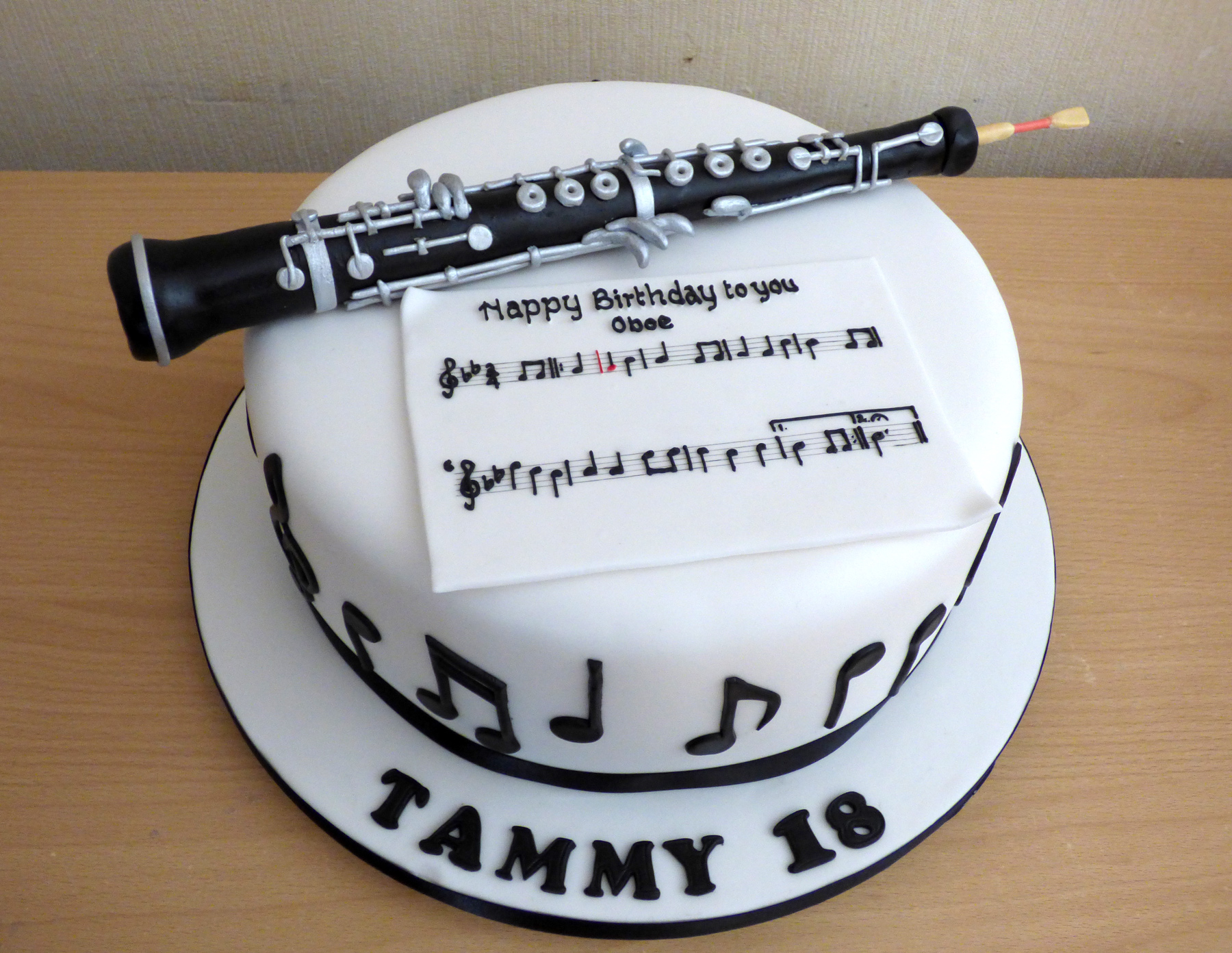 Cakes by Ruth: Jim's Clarinet Birthday Cake 2009