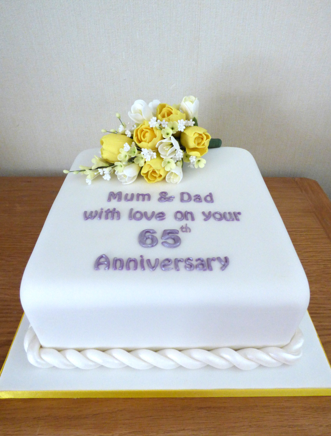 32 65th Wedding Anniversary Cake ideas | anniversary cake, wedding  anniversary cakes, wedding anniversary cake