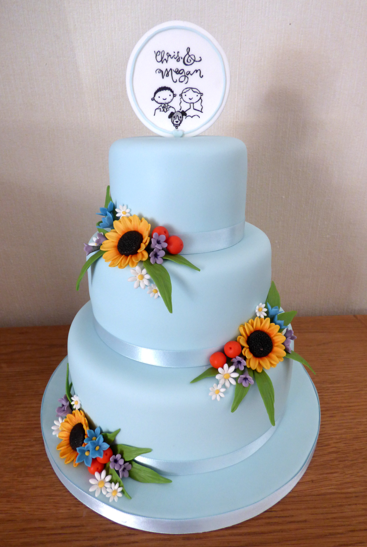 3 Tier Tiffany Inspired Birthday Cake | Susie's Cakes